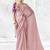onion pink silk blend designer border festive wear saree 