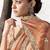 shaded rust silk blend designer border with sequience work festive wear saree 