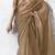 chiku silk blend designer border festive wear saree 