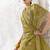 olive silk blend designer border with sequience work festive wear saree 