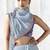 steel blue silk blend designer border festive wear saree 