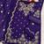 Purple vichitra suit with embroidered viscose thread jari & sequin work