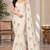 Women luxury satin bits work embellished designer saree