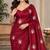 Premium satin floral bits sequence party wear saree