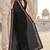Black sequin embroidered work georgette designer saree for women