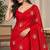 Premium space satin floral bits work designer saree
