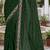Bottle green sequin embroidered work georgette designer saree for women