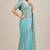 Elegant fandy satin designer saree with premium mirror lace border