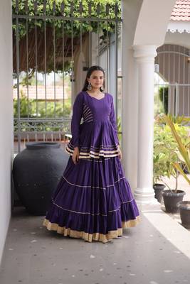 Cora Cotton Lehenga Choli Set With Gota Patti And Lace Work 1