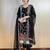 Designer sequence embroidered kaftaan with pant and dupatta