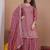 Designer sharara suit with sequence and embroidered work