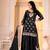 Designer sharara suit with sequence and embroidered work