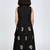 Black south indian embrodairy pattu pavadai silk blend readymade lehenga choli dress for kids