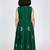 Green south indian embrodairy pattu pavadai silk blend readymade lehenga choli dress for kids