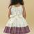 Purple south indian readymade traditional pattu pavadai jacquard frock dress for baby girls