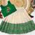 Green girls south indian pattu pavadai | traditional jacquard silk lehenga choli set