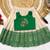 Green girls south indian pattu pavadai | traditional jacquard silk lehenga choli set