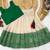 Green girls south indian pattu pavadai | traditional jacquard silk lehenga choli set