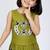 Musterd yellow south indian embrodairy pattu pavadai silk blend readymade lehenga choli dress for kids