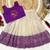 Purple girls south indian pattu pavadai | traditional jacquard silk lehenga choli set