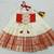 Red indian readymade traditional pattu pavadai tapeta silk lehenga choli dress for kids