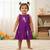 Purple south indian traditional pattu pavadai tapeta silk embrodairy frock dress