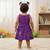 Purple south indian traditional pattu pavadai tapeta silk embrodairy frock dress