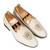 Cream off white solid leather slipons