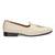 Cream off white solid leather slipons