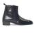 Black serpente leather boots