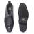 Black serpente leather boots
