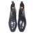 Black serpente leather boots