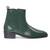 Green serpente leather boots