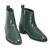 Green serpente leather boots
