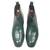 Green serpente leather boots