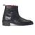 Black suede leather boots