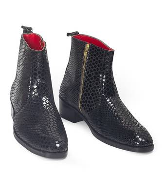 Black suede leather boots 3