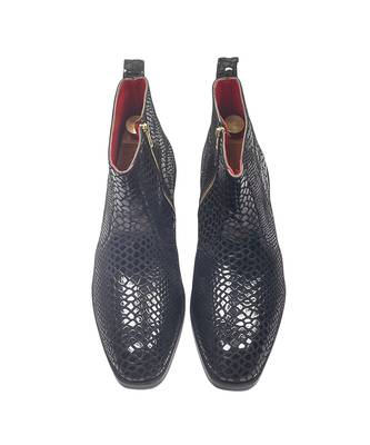 Black suede leather boots 5
