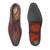 Tan brown leather wholecut shoes