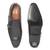 Black wellington leather monkstraps