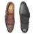 Tan brown wellington patina leather monkstraps