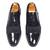Black patent velvet leather oxfords