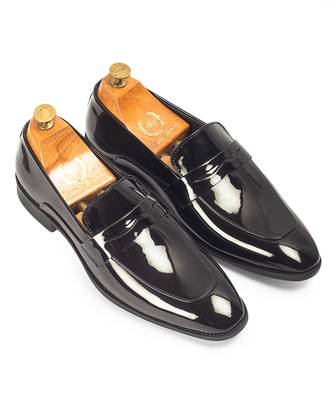 Patent black synthetic slipons 1