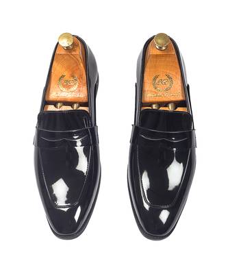 Patent black synthetic slipons 5