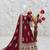 Heavy fendy silk blend  embroidery thred and sequnce work maroon readymade ethnic gown