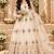 Heavy fendy silk blend embroidery thred and sequnce work off white readymade ethnic gown