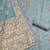 dusty teal unstitched beads work with woven dupatta salsa dress material
