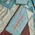 dusty teal unstitched beads work with woven dupatta salsa dress material