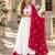 White&Rani Cotton Readymade Navratri Lehenga Choli with Embroidery & Thread Work