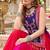 Pink&Violet Cotton Readymade Navratri Lehenga Choli with Thread & Sequence Work